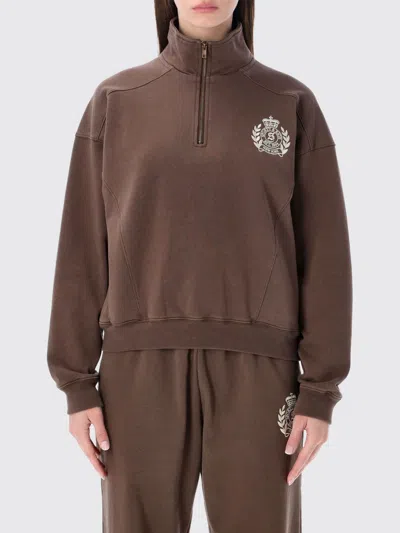 Sporty And Rich Sweatshirt Sporty & Rich Woman Color Brown In Brown