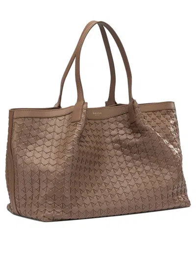 Serapian "secret" Large Shoulder Bag In Brown