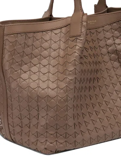 Serapian "secret" Large Shoulder Bag In Brown