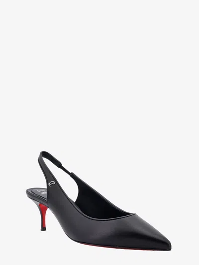 Christian Louboutin Women Sporty Kate Sling 55 Leather Slingback Pumps In Black