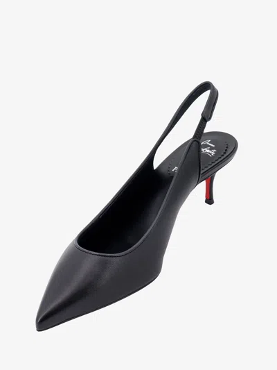 Christian Louboutin Women Sporty Kate Sling 55 Leather Slingback Pumps In Black