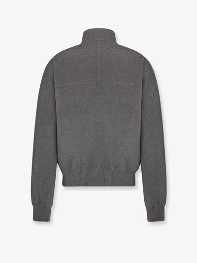 Dior Men Harrington  Icons Virgin Wool And Cashmere Jacket In Gray