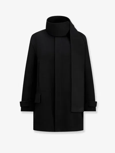 Dior Women Virgin Wool And Cashmere Scarf In Black