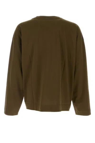 Dries Van Noten Men Khaki Cotton Hegland Oversize T-shirt In Green