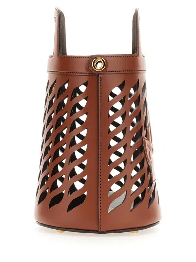 Etro Women "coffa" Bag With Logo In Brown