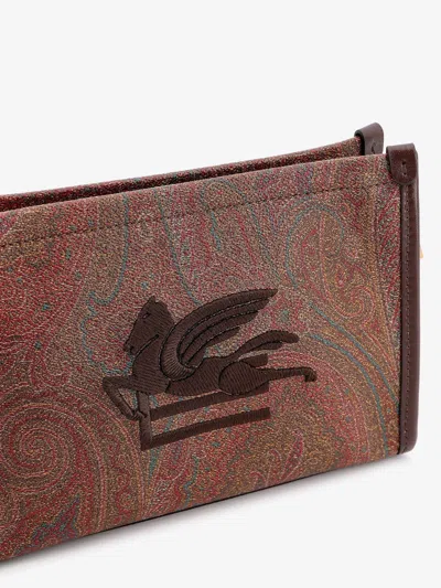 Etro Women Arnica Medium Pouch With Pegasus In Multi