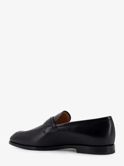Ferragamo Leather Loafers With Metal Buckle Detail In Multi
