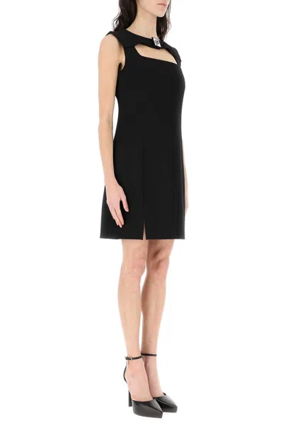 Givenchy Women Black Stretch Viscose Blend Mini Dress In Black