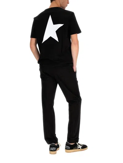 Golden Goose Men Logo Print T-shirt In Black