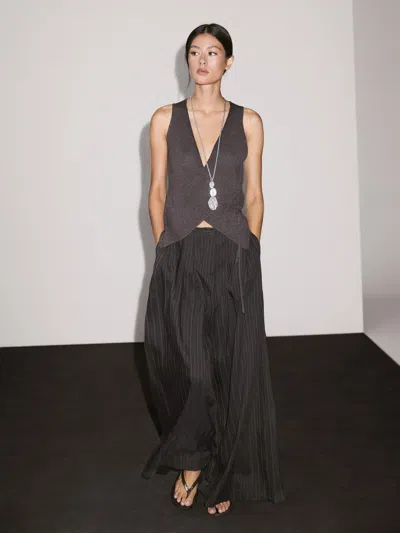 Massimo Dutti Wide In Red