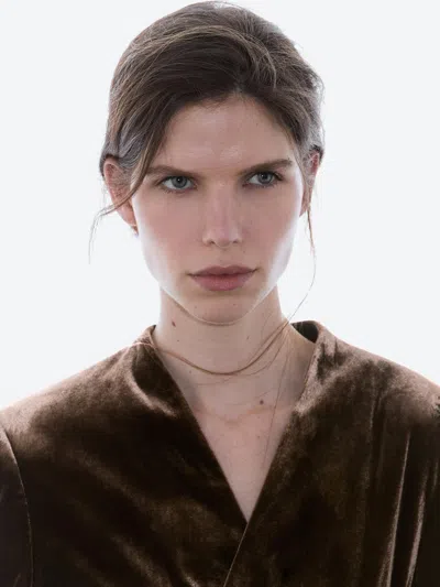 Massimo Dutti Velvet Blazer With Tie Detail In Green