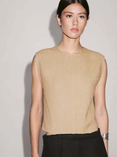 Massimo Dutti Contrast Long Dress With Side Slits In Multi