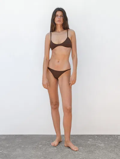 Massimo Dutti Bikini Top With Central Seam