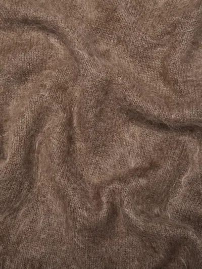 Massimo Dutti 100% Cashmere Balaclava In Brown