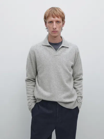 Massimo Dutti Wool Blend V In Multi