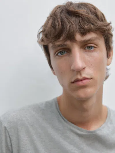 Massimo Dutti Melange Cotton And Linen T In White