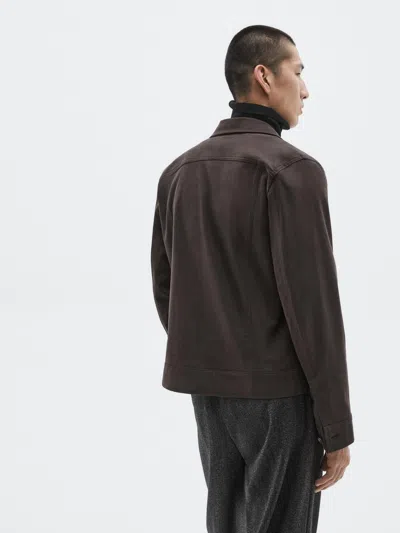 Massimo Dutti Jacket With Pockets In Brown