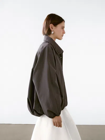 Massimo Dutti Cotton Blend Parka With Puff Detail In Multi