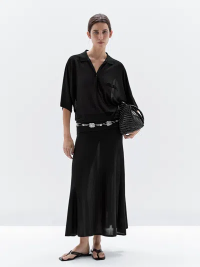 Massimo Dutti Flowing Cape In Multi