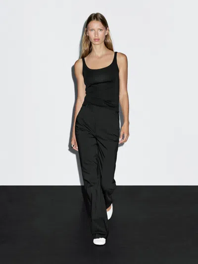 Massimo Dutti Flared Stretch Trousers In Animal Print