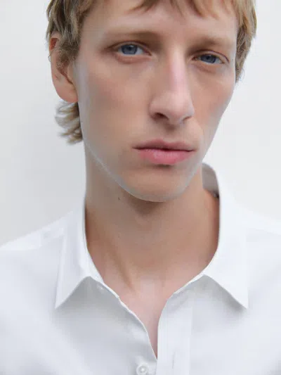 Massimo Dutti Regular Fit Textured Shirt