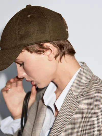Massimo Dutti Felt Texture Cap