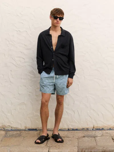 Massimo Dutti Printed Swimming Trunks In Multi
