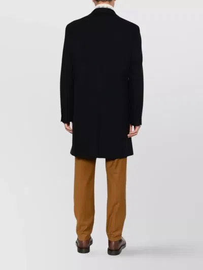 Tagliatore Single-breasted Coat In Black