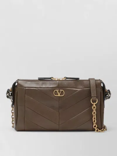 Valentino Panthea Small Shoulder Bag Chain Chevron