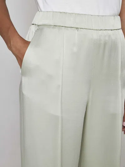 Jil Sander Acetate And Viscose Trousers In White