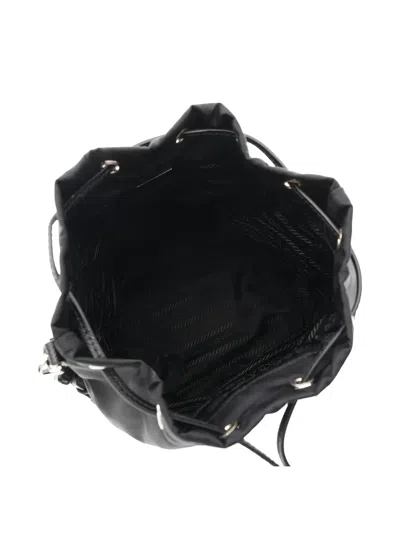 Pre-owned Prada Logo-detail Make-up Bag In Black