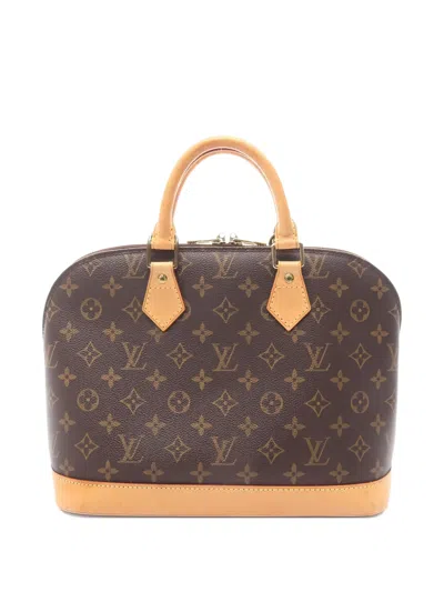 Pre-owned Louis Vuitton 2001 Pm Alma Monogram Tote Bag In Brown