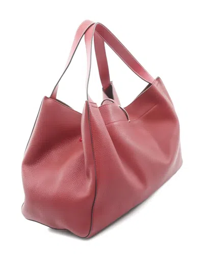 Pre-owned Loewe 2000s Barcelona Leather Handbag In Red