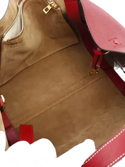 Pre-owned Loewe 2000s Barcelona Leather Handbag In Red