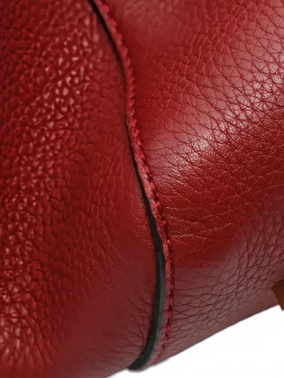 Pre-owned Loewe 2000s Barcelona Leather Handbag In Red