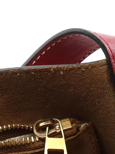 Pre-owned Loewe 2000s Barcelona Leather Handbag In Red