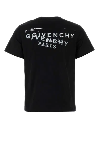Givenchy Fitted Crew Neck Short Sleeve Top In Black