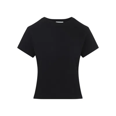 Agolde Adine Crew Neck Short Sleeve T-shirt In Black