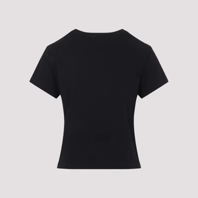 Agolde Adine Crew Neck Short Sleeve T-shirt In Black
