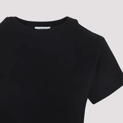 Agolde Adine Crew Neck Short Sleeve T-shirt In Black