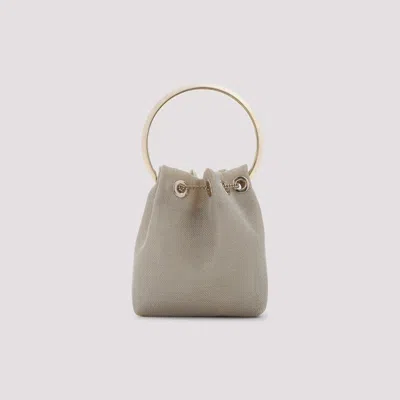 Jimmy Choo Bon Bon Metallic Mesh In Neutral