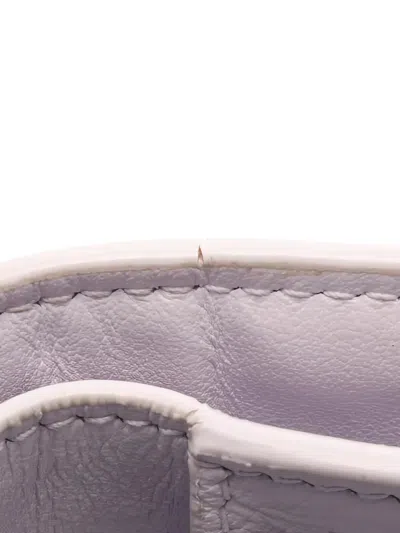 Pre-owned Bottega Veneta 2000s Cassette Intrecciato Flap Wallet In Purple