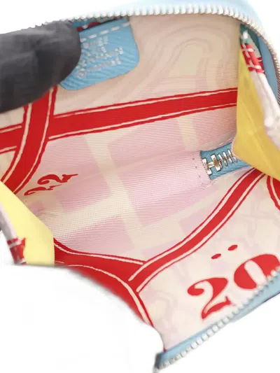 Pre-owned Hermes 2019 Mini Azap Epsom-leather Coin Purse In Blue