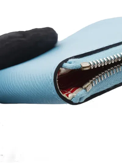 Pre-owned Hermes 2019 Mini Azap Epsom-leather Coin Purse In Blue