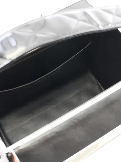 Pre-owned Chanel 1996-1997 Matelasse-quilted Make-up Bag In Black