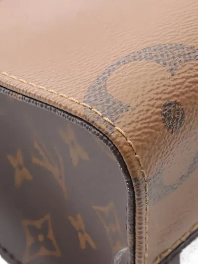 Pre-owned Louis Vuitton 2021s Pm On-the-go Monogram-pattern Tote Bag In Brown