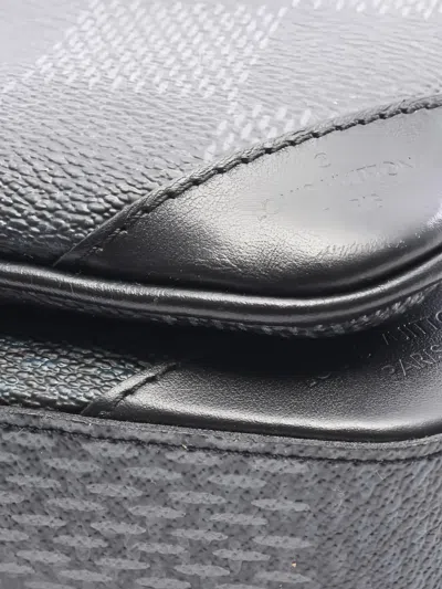 Pre-owned Louis Vuitton 2021 Trio Messenger Damier-graphite Shoulder Bag In Gray