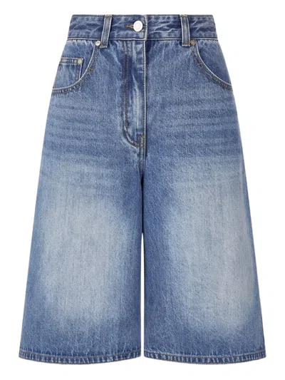 Tomboy High-waisted Denim Shorts In Blue