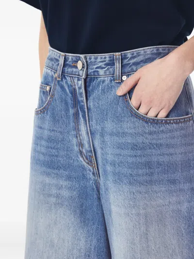 Tomboy High-waisted Denim Shorts In Blue