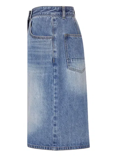 Tomboy High-waisted Denim Shorts In Blue